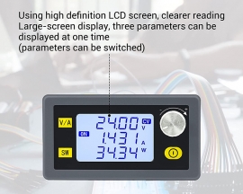 DC 5-30V 35W 4A Adjustable Step UP Down Power Supply Module, DC-DC Buck Boost Converter, CCCV Voltage Converter Solar Charging